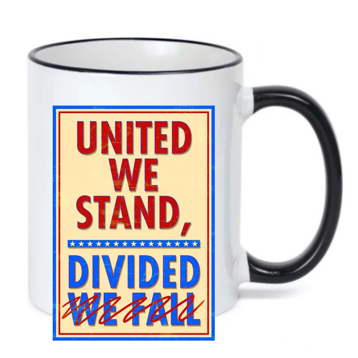 United We Stand Divided Black Color Changing Mug