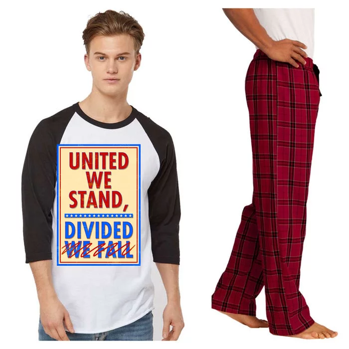 United We Stand Divided Raglan Sleeve Pajama Set