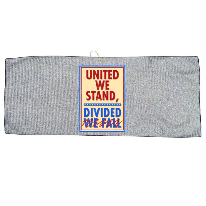 United We Stand Divided Large Microfiber Waffle Golf Towel