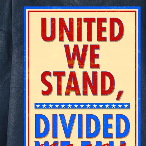 United We Stand Divided Hooded Wearable Blanket