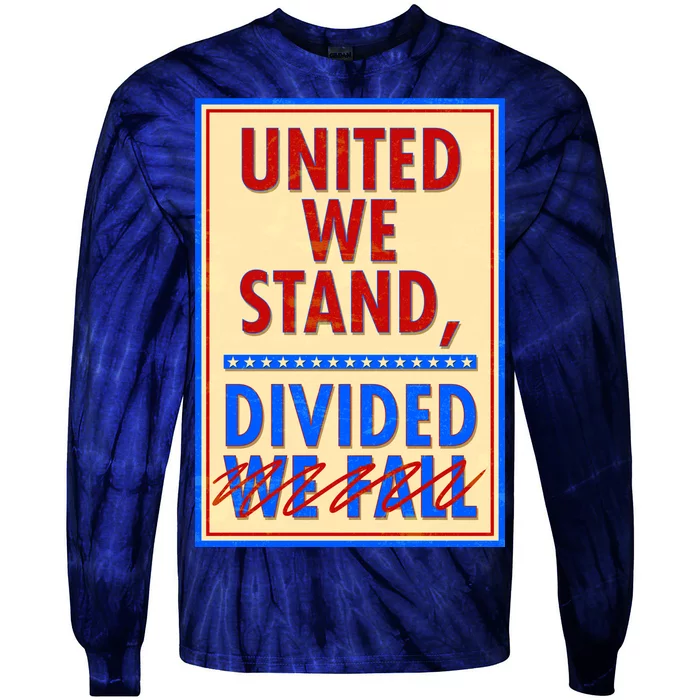 United We Stand Divided Tie-Dye Long Sleeve Shirt