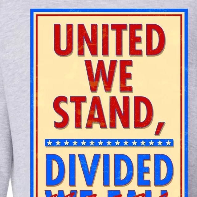 United We Stand Divided Cropped Pullover Crew