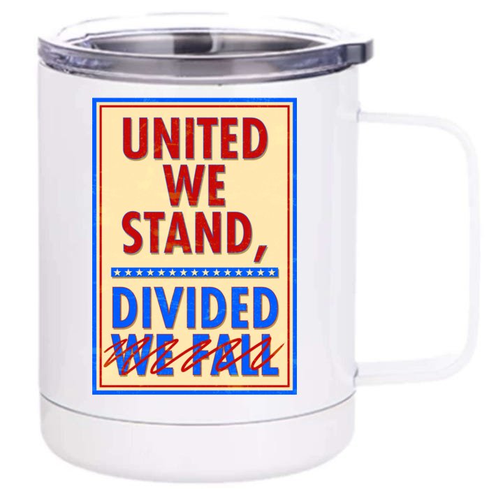 United We Stand Divided Front & Back 12oz Stainless Steel Tumbler Cup