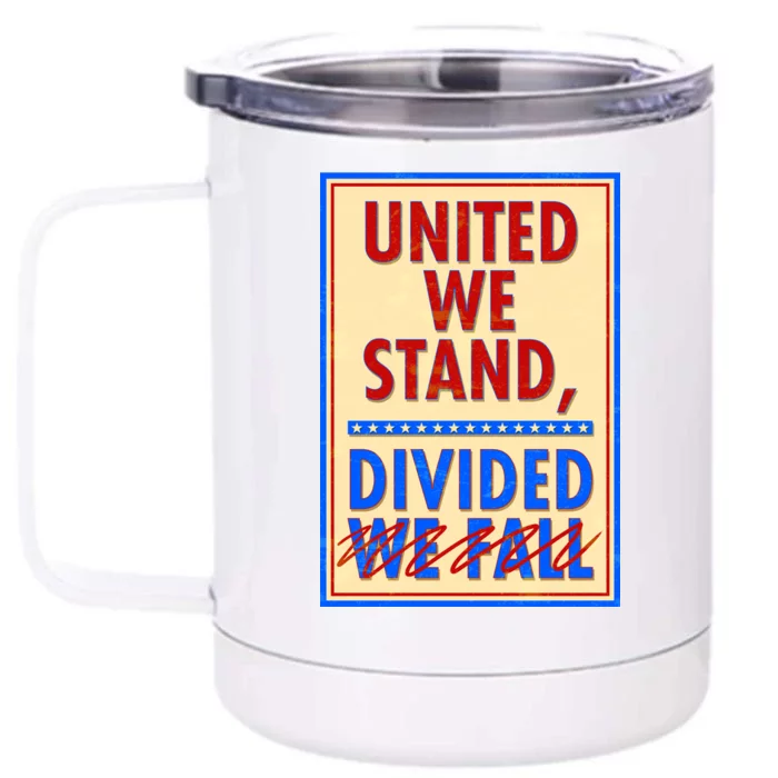 United We Stand Divided Front & Back 12oz Stainless Steel Tumbler Cup