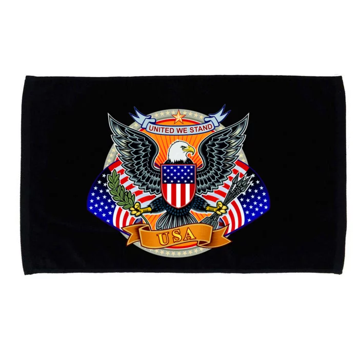 United We Stand USA Eagle Crest Microfiber Hand Towel