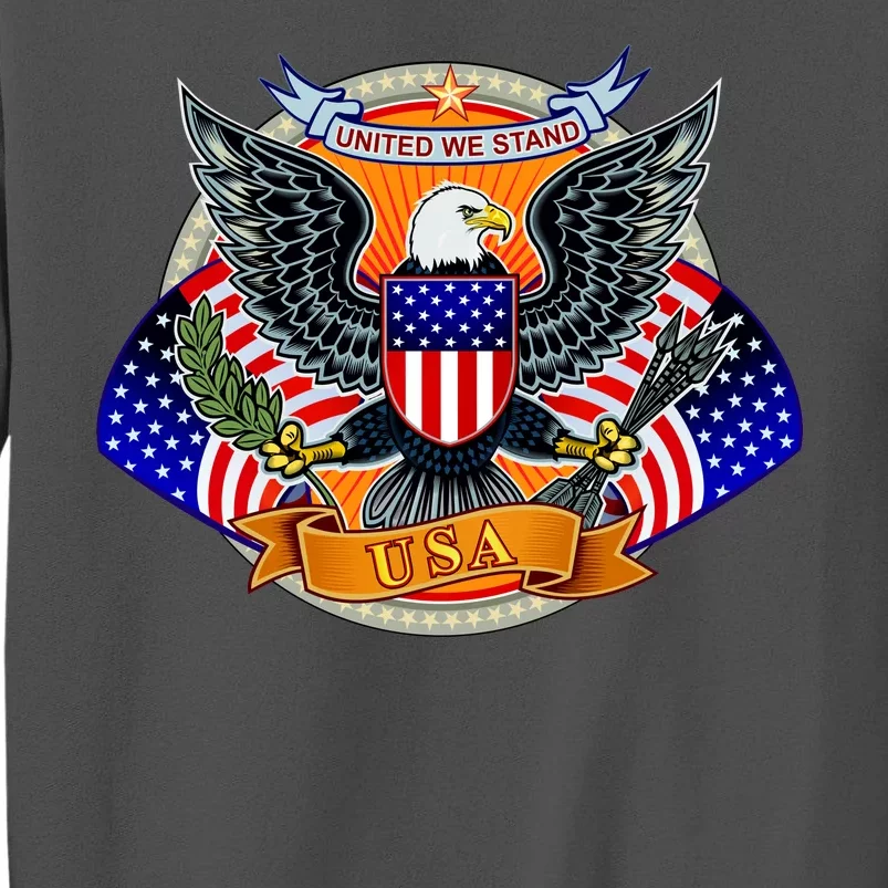 United We Stand USA Eagle Crest Tall Sweatshirt