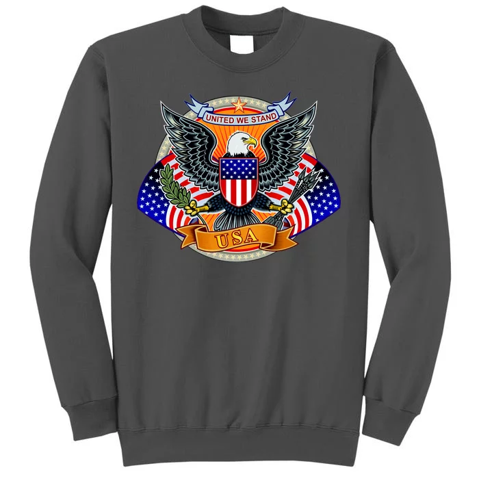 United We Stand USA Eagle Crest Tall Sweatshirt