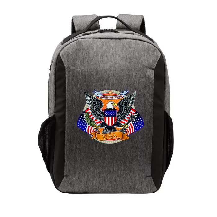 United We Stand USA Eagle Crest Vector Backpack