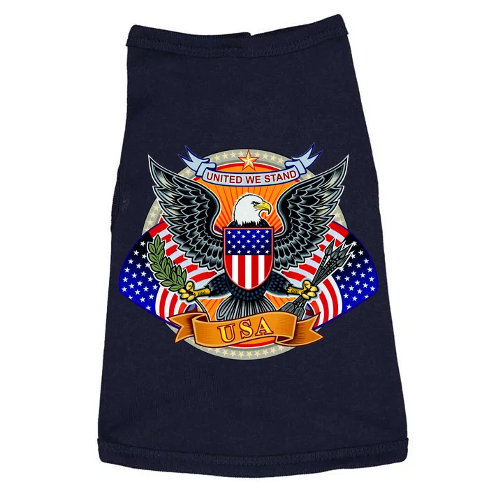 United We Stand USA Eagle Crest Doggie Tank