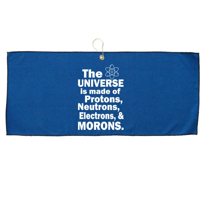 Universe Is Made Of Morons Large Microfiber Waffle Golf Towel