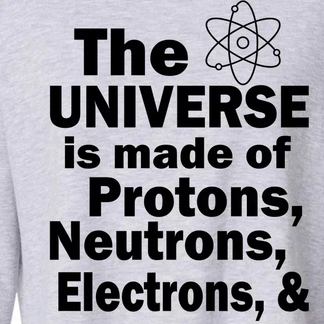 Universe Is Made Of Morons Cropped Pullover Crew