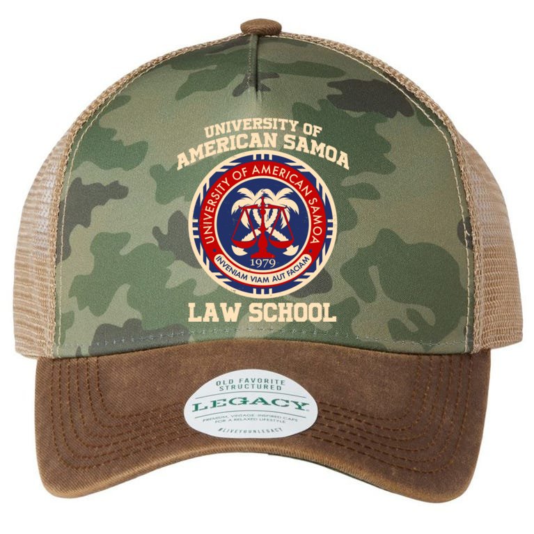 University of Samoa Law School Logo Emblem Legacy Tie Dye Trucker Hat