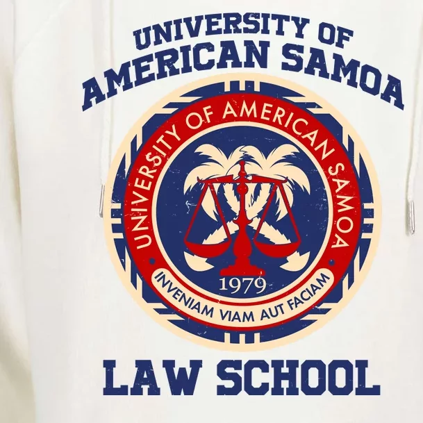 University of Samoa Law School Logo Emblem Womens Funnel Neck Pullover Hood