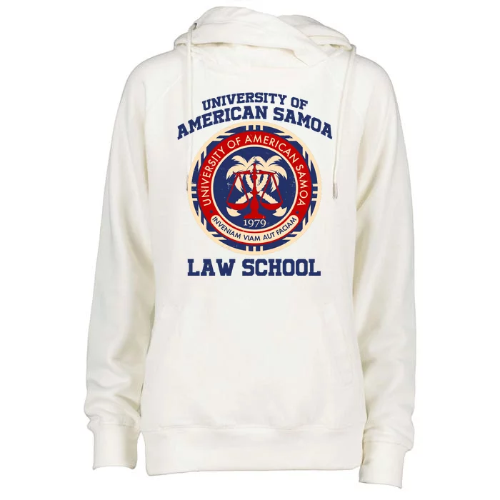 University of Samoa Law School Logo Emblem Womens Funnel Neck Pullover Hood