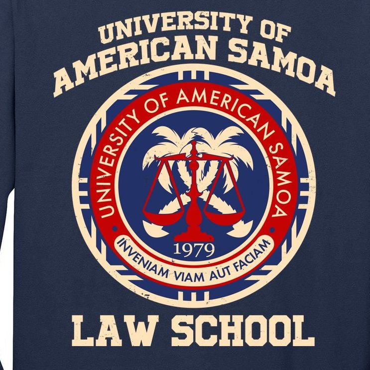 University of Samoa Law School Logo Emblem Tall Long Sleeve T-Shirt