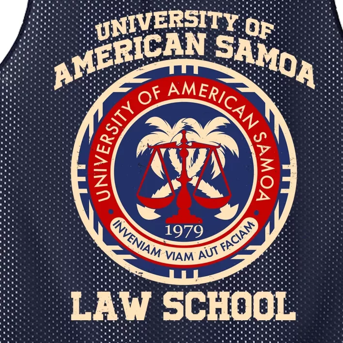 University of Samoa Law School Logo Emblem Mesh Reversible Basketball Jersey Tank