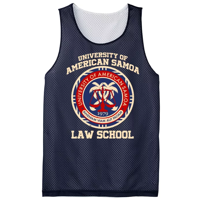 University of Samoa Law School Logo Emblem Mesh Reversible Basketball Jersey Tank