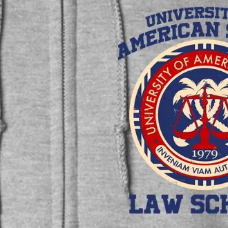 University of Samoa Law School Logo Emblem Full Zip Hoodie