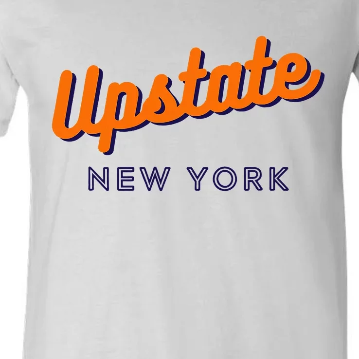 Upstate Ny Love I Love Upstate New York Ny State Hometown V-Neck T-Shirt