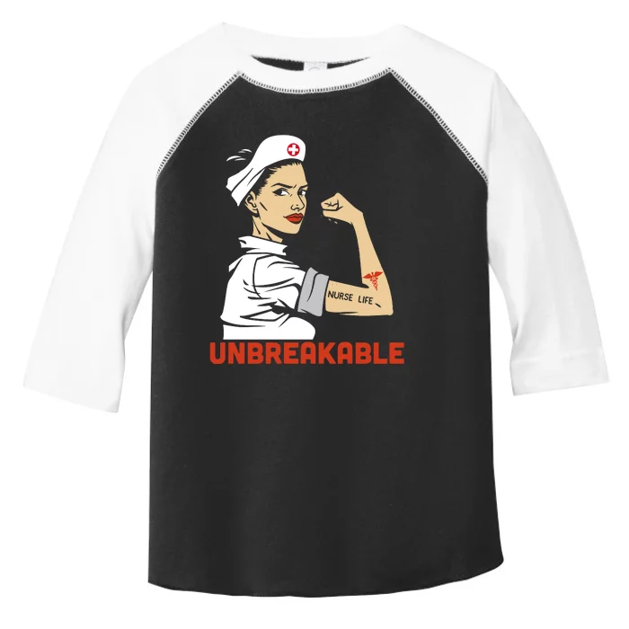 Unbreakable Nurse Life LPN RN Funny Nursing Gift Mothers Day Toddler Fine Jersey T-Shirt