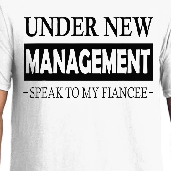 Under New Management For Fiance Engagement For Him Male Pajama Set