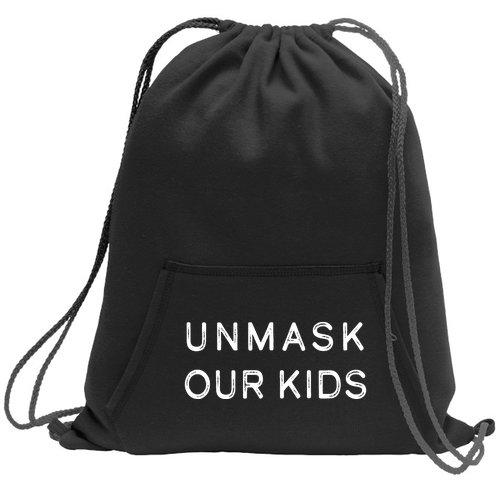 Unmask Our Kids Sweatshirt Cinch Pack Bag