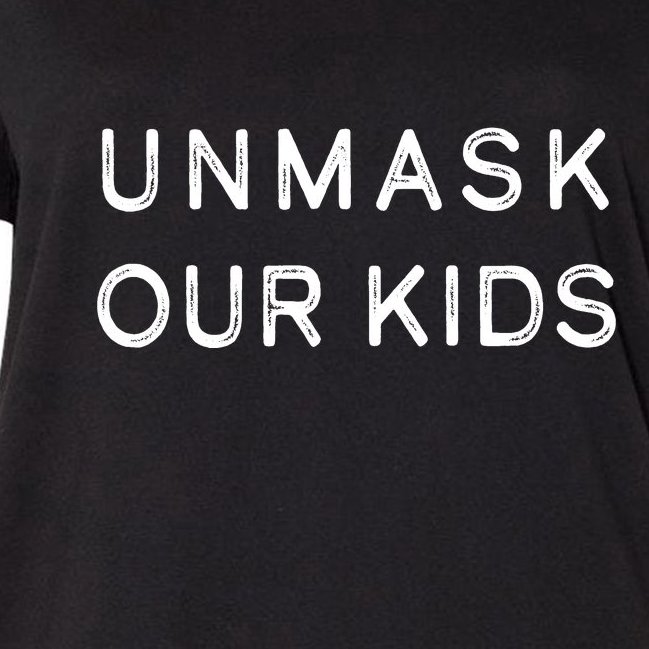 Unmask Our Kids Women's V-Neck Plus Size T-Shirt