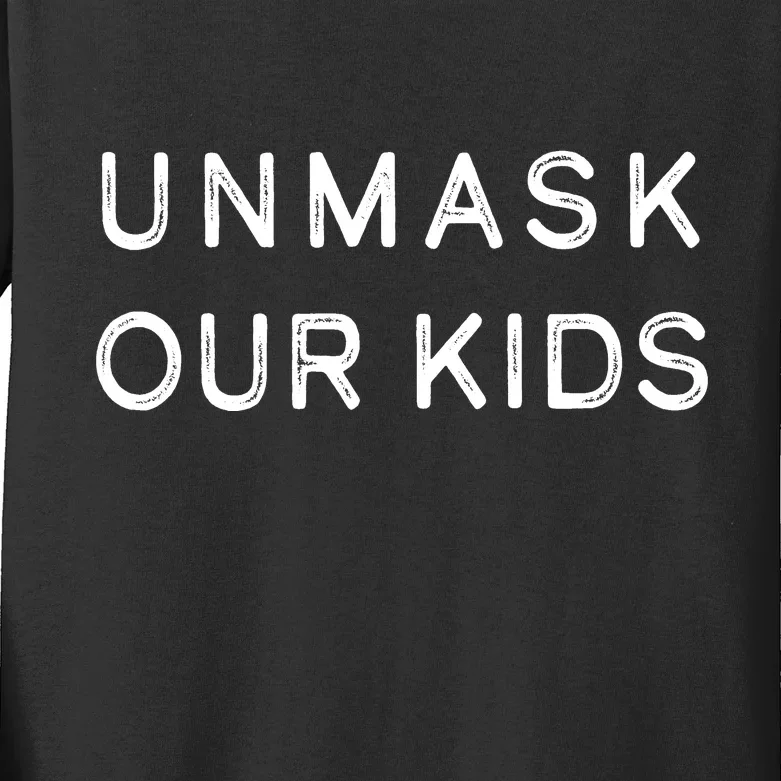 Unmask Our Kids Kids Long Sleeve Shirt