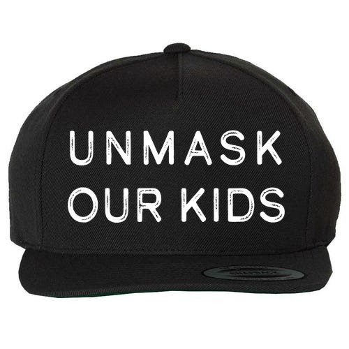 Unmask Our Kids Wool Snapback Cap