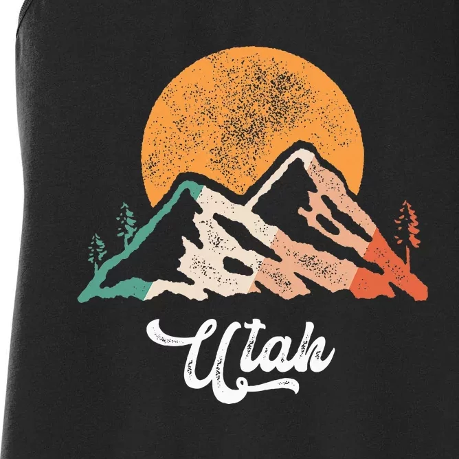 Utah Nature National Park Sunset Mountains Utah Women's Racerback Tank