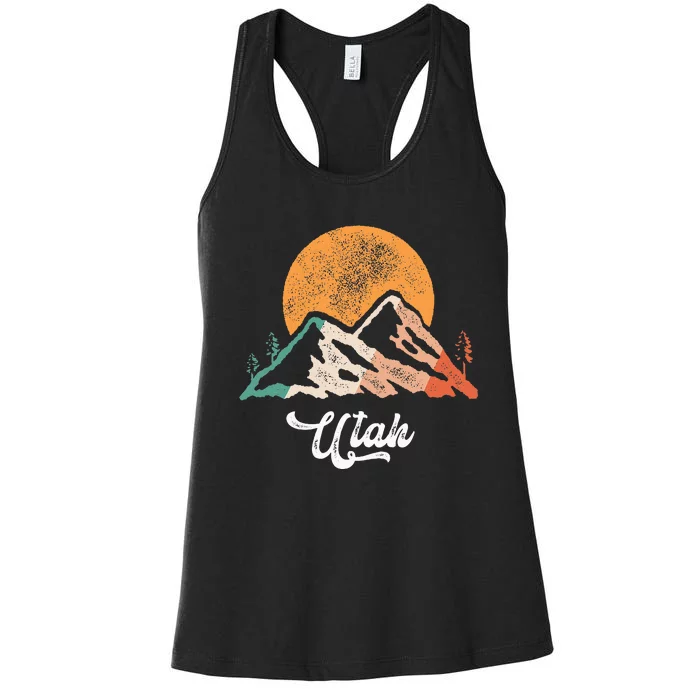 Utah Nature National Park Sunset Mountains Utah Women's Racerback Tank