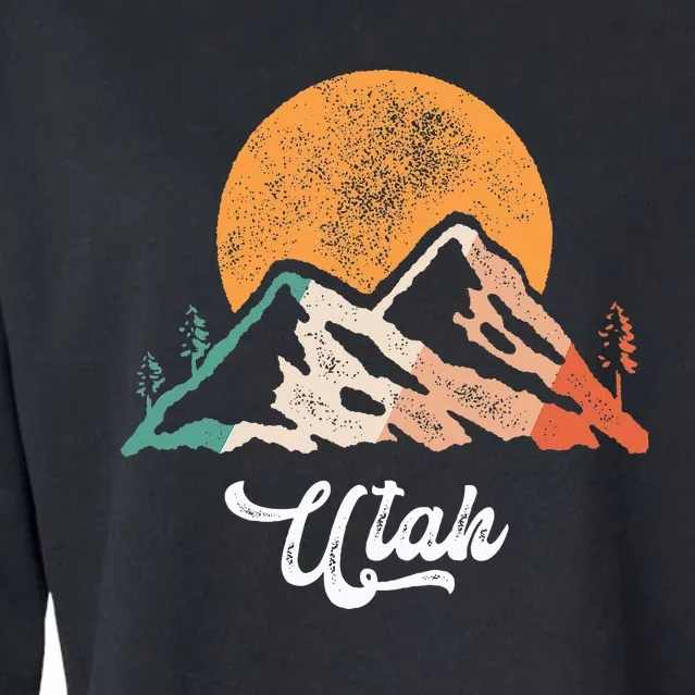 Utah Nature National Park Sunset Mountains Utah Cropped Pullover Crew