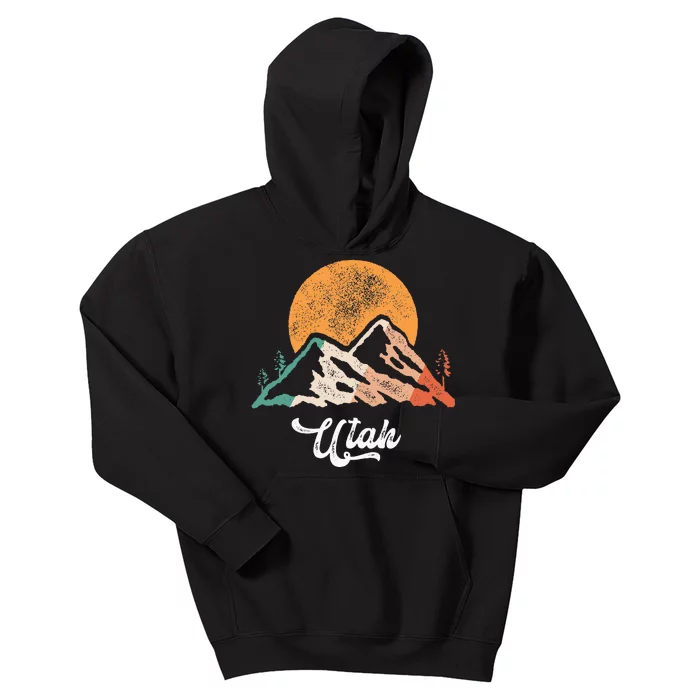 Utah Nature National Park Sunset Mountains Utah Kids Hoodie