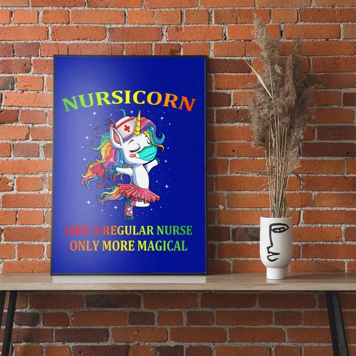 Unicorn Nurse Nursicorn Funny Nurse Gift Poster