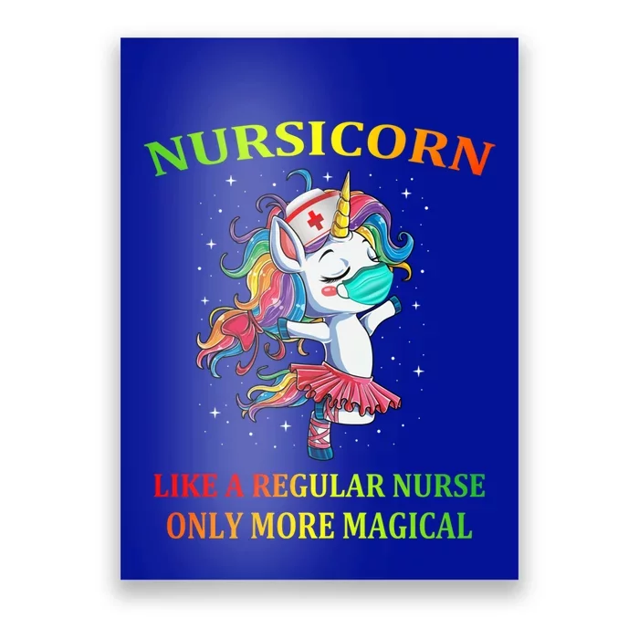 Unicorn Nurse Nursicorn Funny Nurse Gift Poster