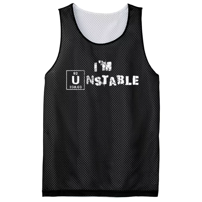 Unstable Nuclear Physics Chemistry Science Mesh Reversible Basketball Jersey Tank