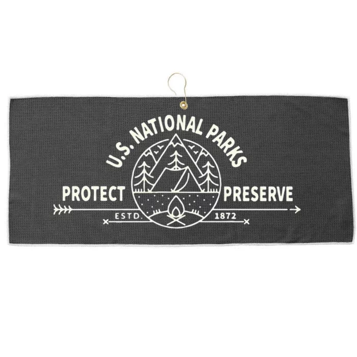 U.S. National Park Preserve & Protect The US National Parks Large Microfiber Waffle Golf Towel