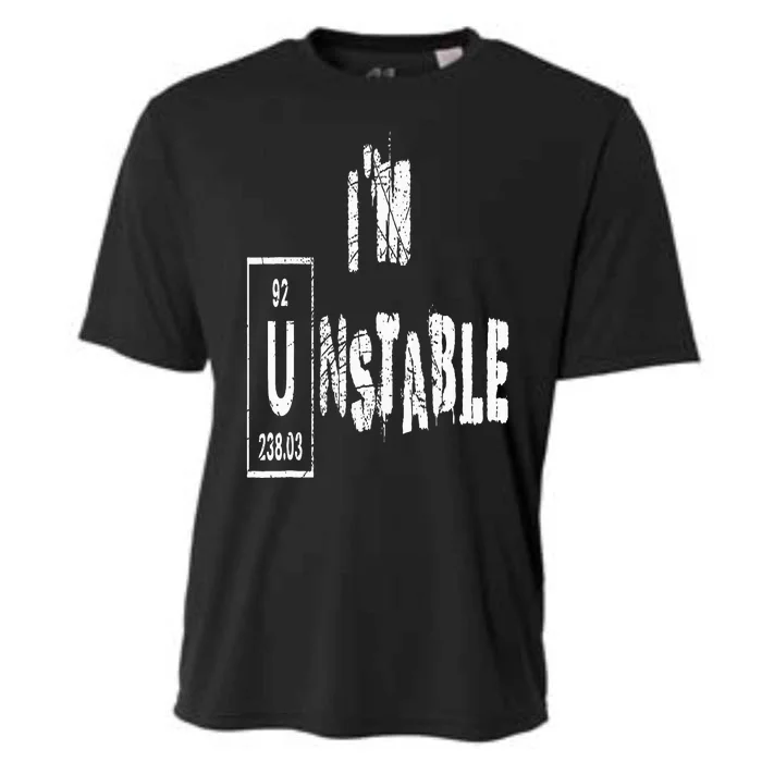 Unstable Nuclear Physics Chemistry Science Uranium Funny Cooling Performance Crew T-Shirt