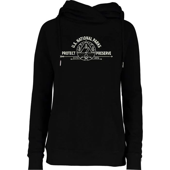 U.S. National Park Preserve & Protect The Us National Parks Womens Funnel Neck Pullover Hood