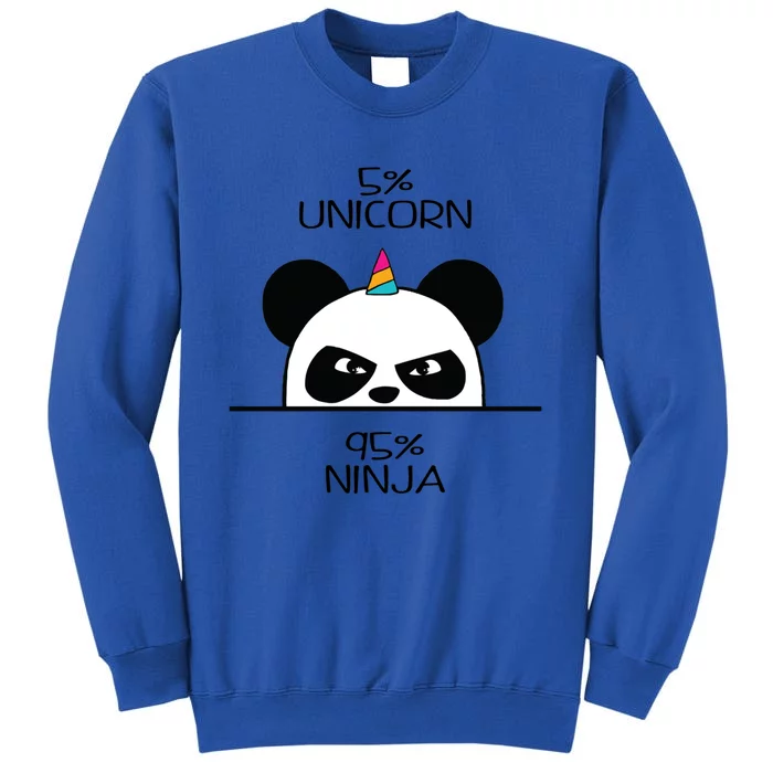 Unicorn Ninja Panda Tall Sweatshirt