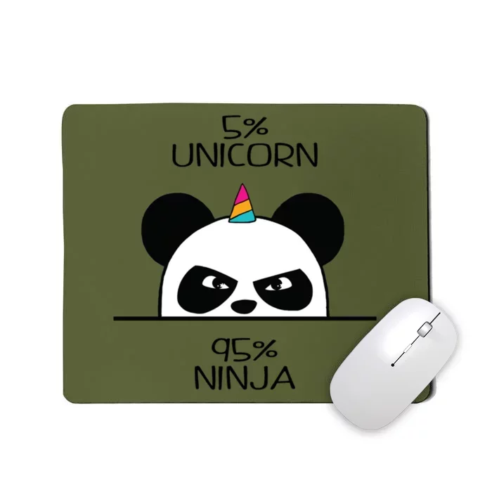 Unicorn Ninja Panda Mousepad