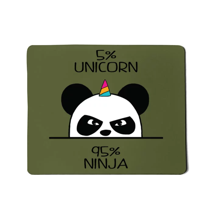 Unicorn Ninja Panda Mousepad