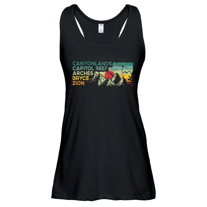 Utah National Parks Moab Utah Mighty Five Souvenir Ladies Essential Flowy Tank