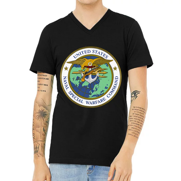 Us Naval Special Warfare Command Nswc Military Veteran V-Neck T-Shirt