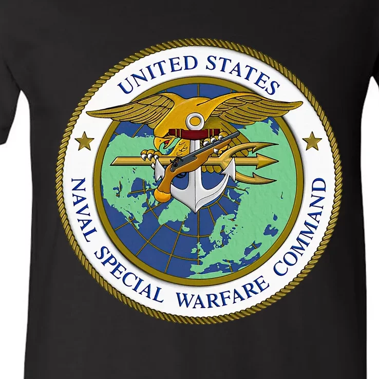 Us Naval Special Warfare Command Nswc Military Veteran V-Neck T-Shirt