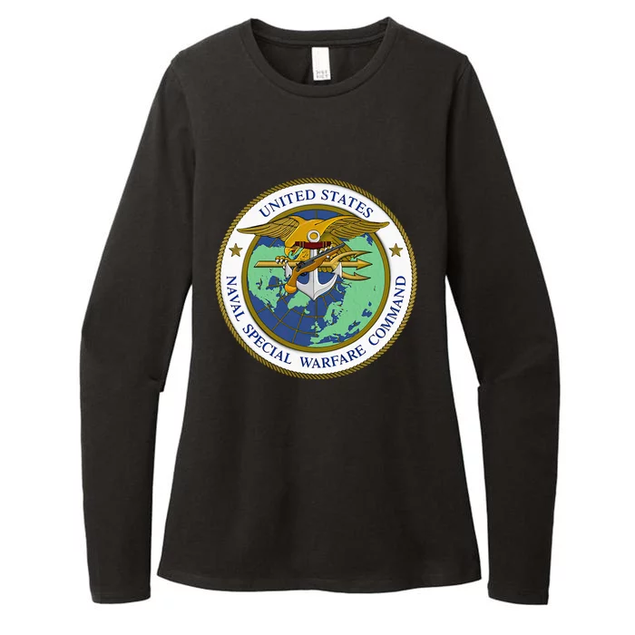 Us Naval Special Warfare Command Nswc Military Veteran Womens CVC Long Sleeve Shirt