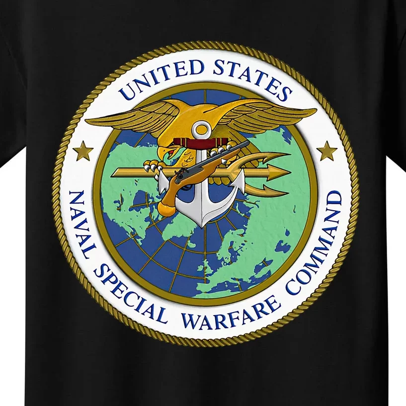 Us Naval Special Warfare Command Nswc Military Veteran Kids T-Shirt