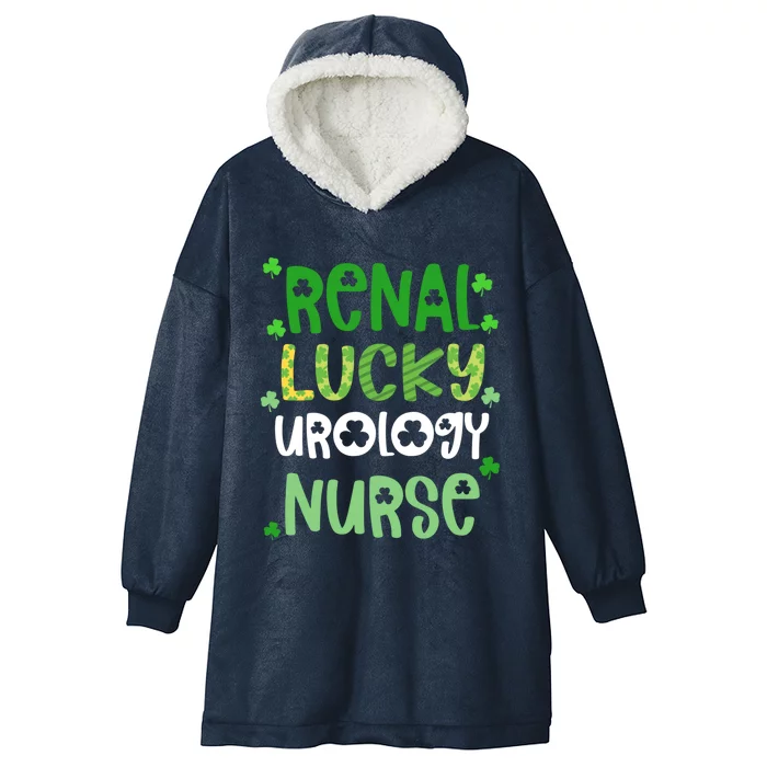 Urology Nurse St Patricks Day Renal Lucky Urology Nurse Rn Gift Hooded Wearable Blanket