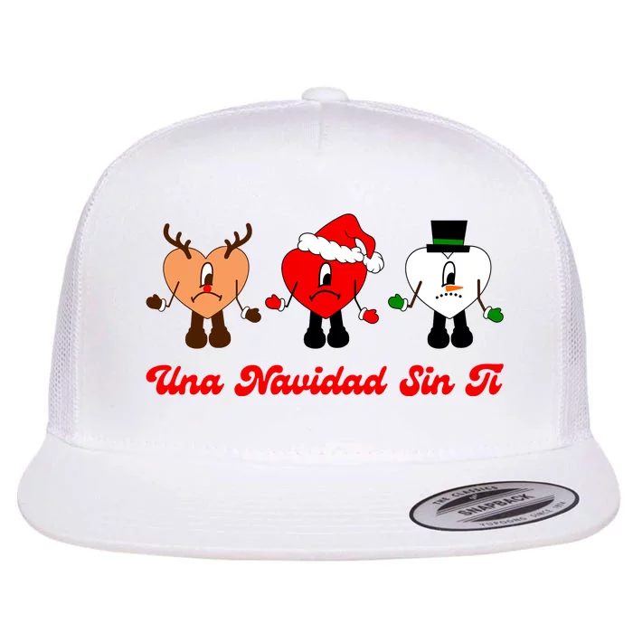 Una Navidad Sin Ti Broken Crying Heart Un Verano Sin Ti Christmas Reindeer Santa Flat Bill Trucker Hat