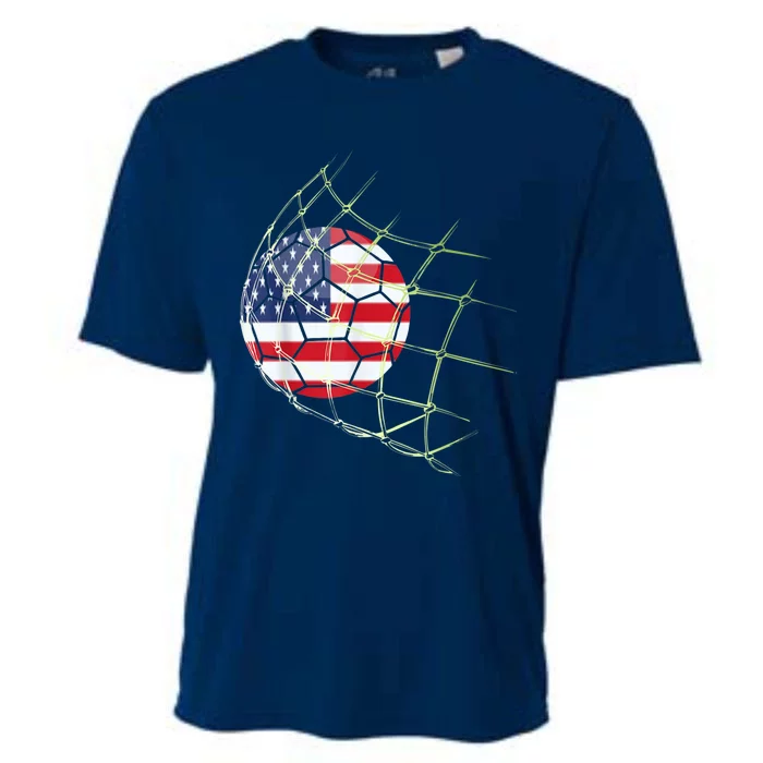 USA  National Team Soccer Jersey 2022 American Ball Flag Cooling Performance Crew T-Shirt